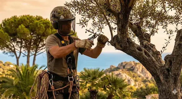 Taille palmiers et fruitiers